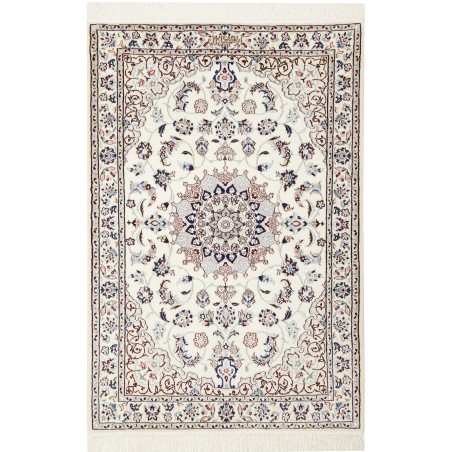 Tappeto Nain 6La Persia bianco grigio 82x120