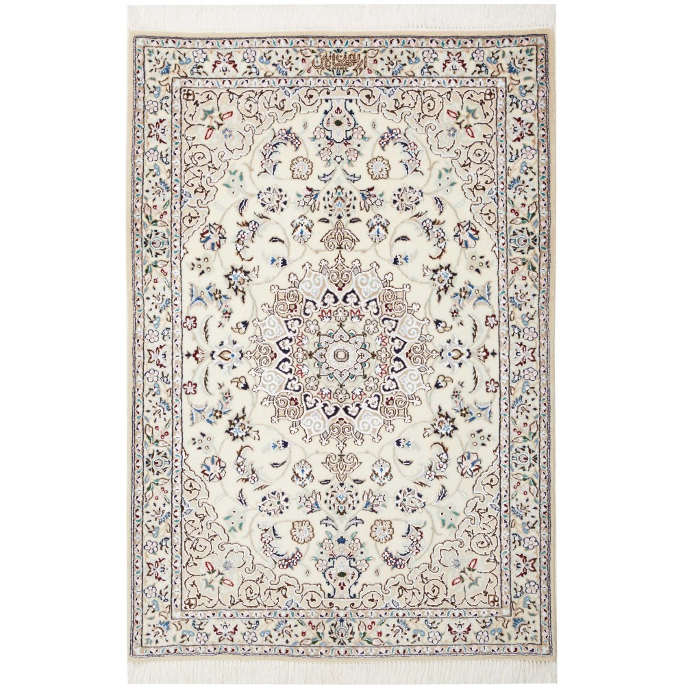 Tappeto Nain 6La Persia bianco 83x127 Tappeto Nain 6La Persia bianco 83x127