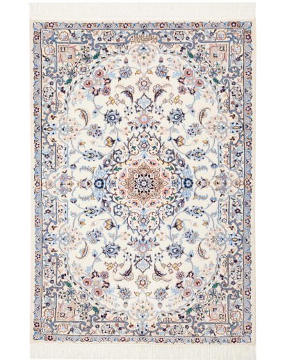 Tappeto Nain 6La Persia bianco grigio 85x123