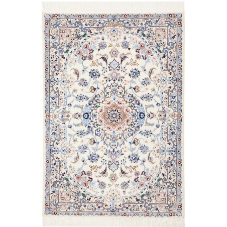 Tappeto Nain 6La Persia bianco grigio 85x123