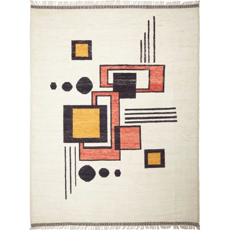 Tappeto Gabbeh Marrakech Pakistan bianco grigio 284x365