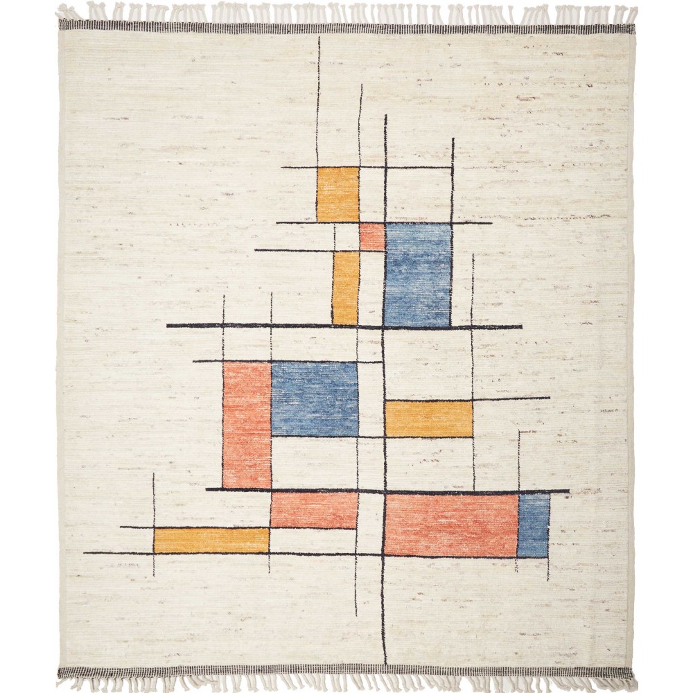 Tappeto Gabbeh Marrakech Pakistan bianco 265x297 Tappeto Gabbeh Marrakech Pakistan bianco 265x297