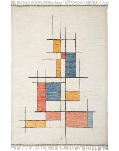 Tappeto Gabbeh Marrakech Pakistan bianco 209x304