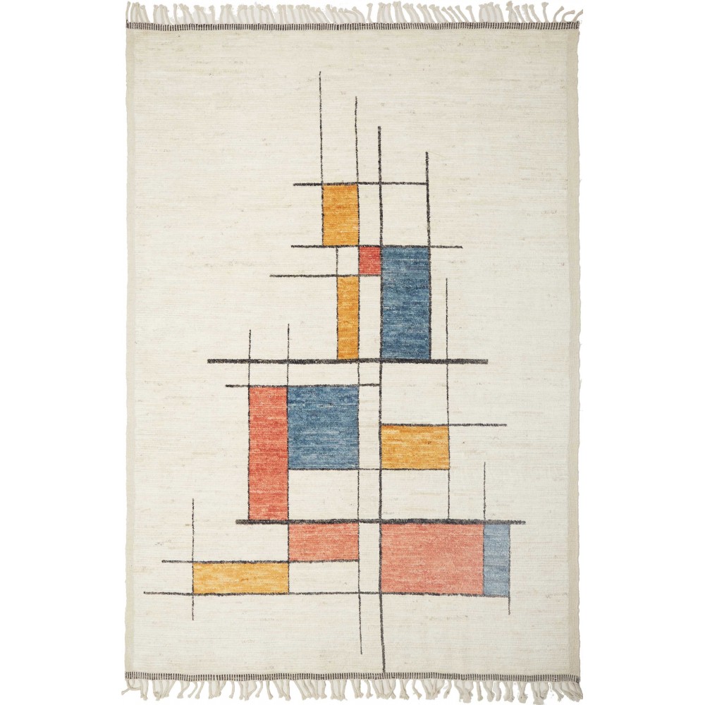 Tappeto Gabbeh Marrakech Pakistan bianco 209x304 Tappeto Gabbeh Marrakech Pakistan bianco 209x304