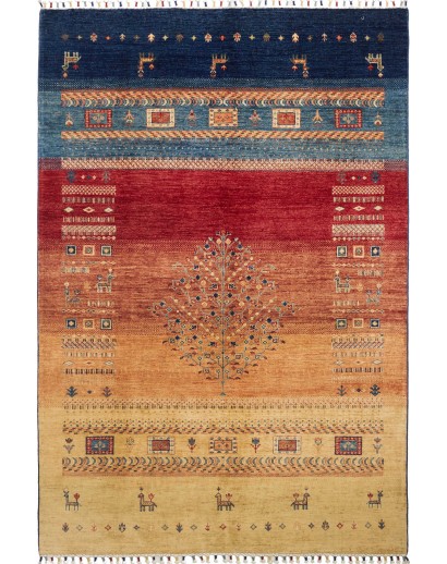 Tappeto Siva Pakistan arancione grigio 170x247