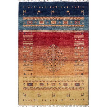 Tappeto Siva Pakistan arancione grigio 170x247