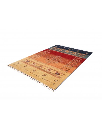 Tappeto Siva Pakistan arancione grigio 170x247