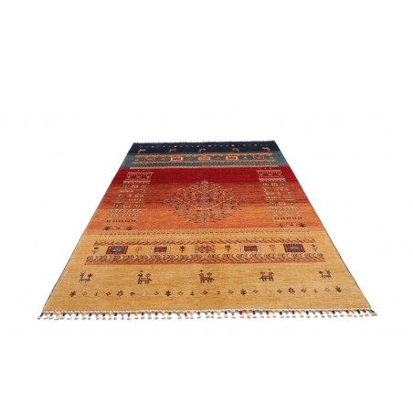 Tappeto Siva Pakistan arancione grigio 170x247