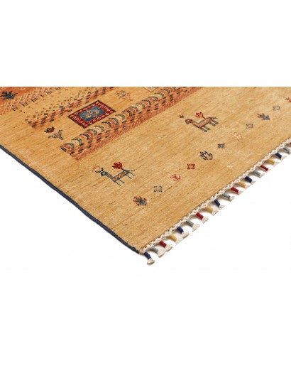 Tappeto Siva Pakistan arancione grigio 170x247