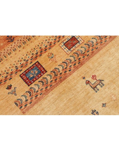 Tappeto Siva Pakistan arancione grigio 170x247