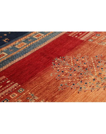 Tappeto Siva Pakistan arancione grigio 170x247