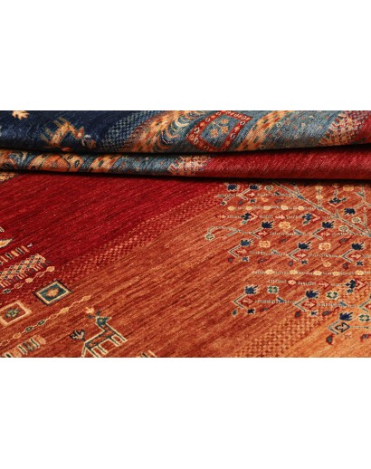 Tappeto Siva Pakistan arancione grigio 170x247