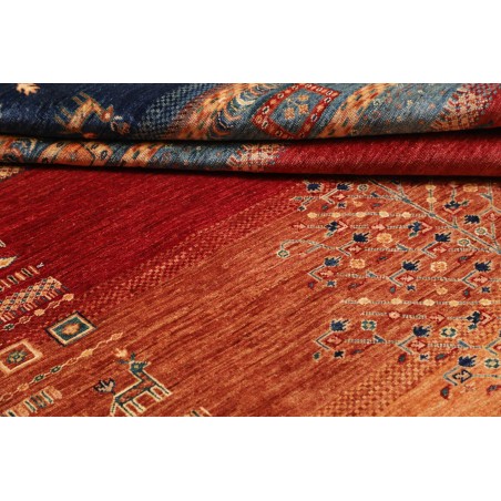 Tappeto Siva Pakistan arancione grigio 170x247