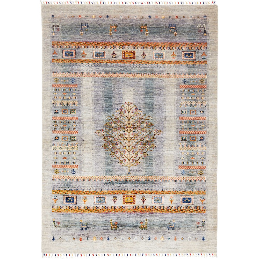 Tappeto Siva Pakistan beige bianco 173x238