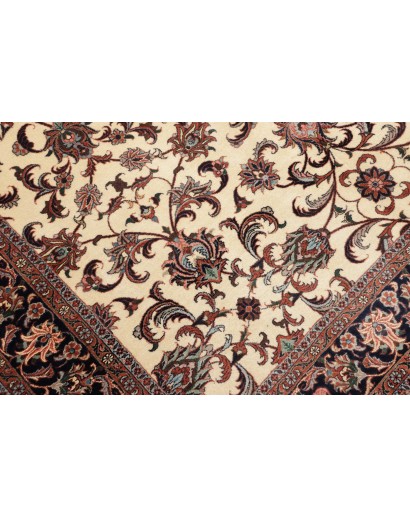 Tappeto Bidjar con seta Persia beige marrone 170x241