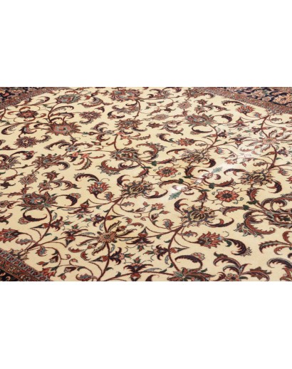 Tappeto Bidjar con seta Persia beige marrone 170x241