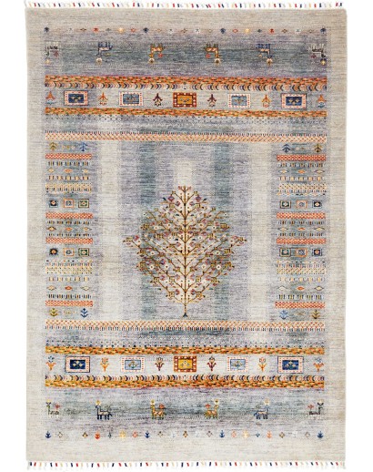 Tappeto Siva Pakistan beige bianco 167x239