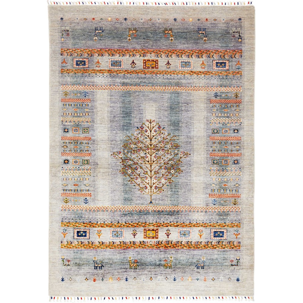 Tappeto Siva Pakistan beige bianco 167x239