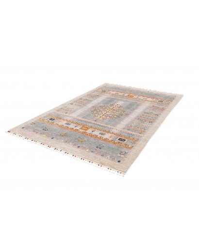 Tappeto Siva Pakistan beige bianco 167x239