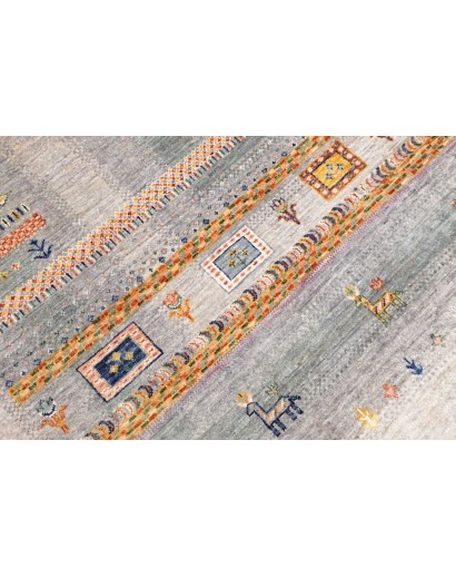 Tappeto Siva Pakistan beige bianco 167x239