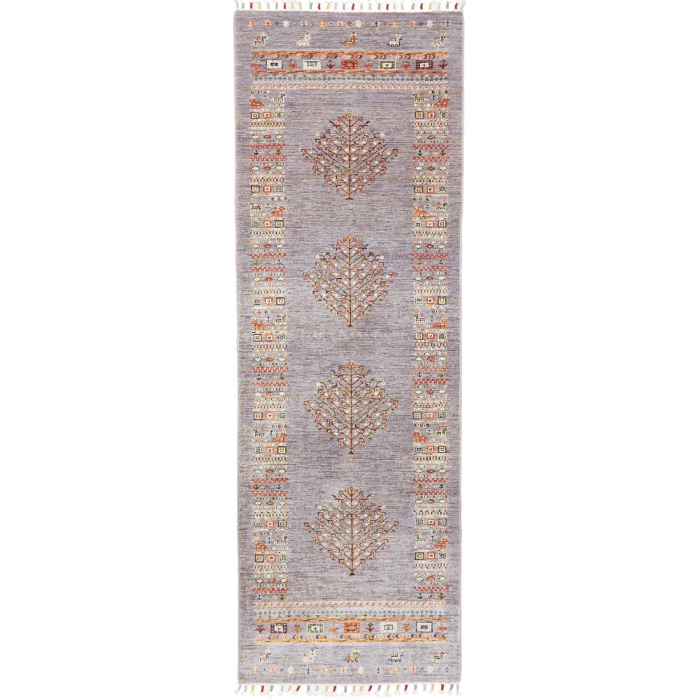 Tappeto Siva Pakistan azzurro 80x254