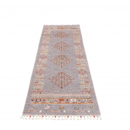 Tappeto Siva Pakistan azzurro 80x254