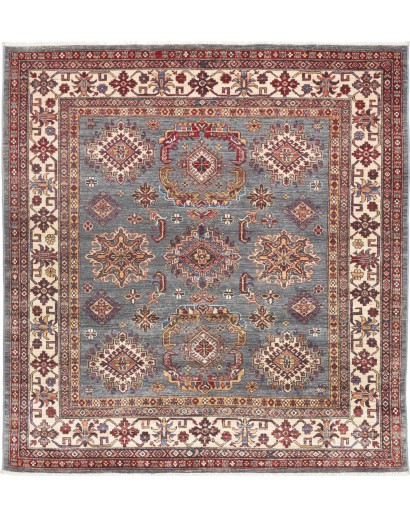 Tappeto Kazak Fine Pakistan azzurro beige 179x189