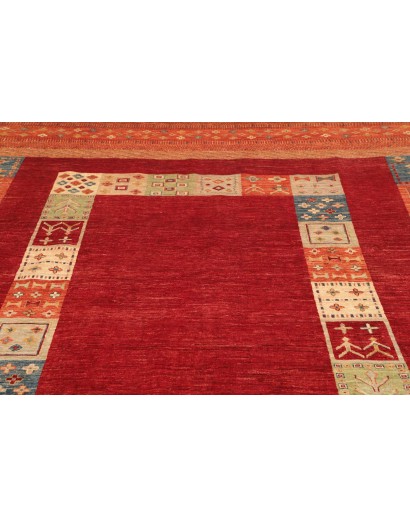 Tappeto Siva Pakistan marrone arancione 224x288