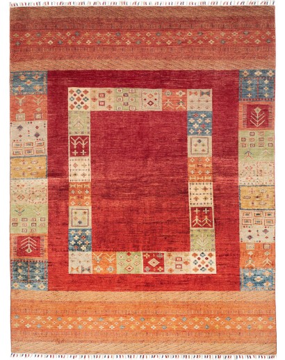 Tappeto Siva Pakistan marrone arancione 210x280