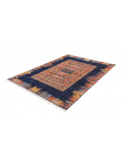 Tappeto Siva Pakistan grigio arancione 169x230