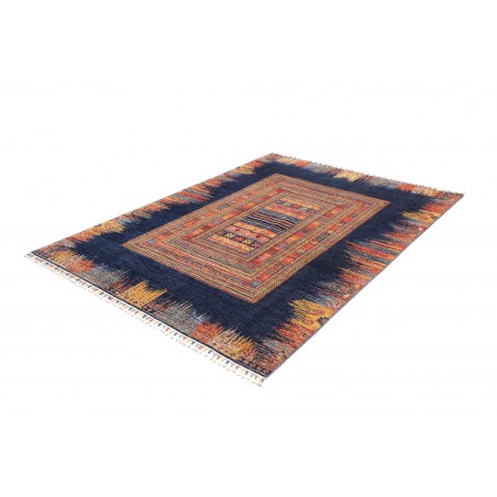 Tappeto Siva Pakistan grigio arancione 169x230