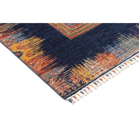 Tappeto Siva Pakistan grigio arancione 169x230