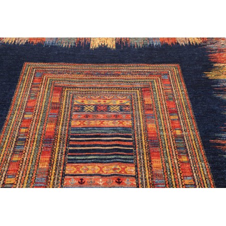 Tappeto Siva Pakistan grigio arancione 169x230