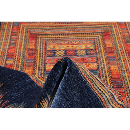 Tappeto Siva Pakistan grigio arancione 169x230