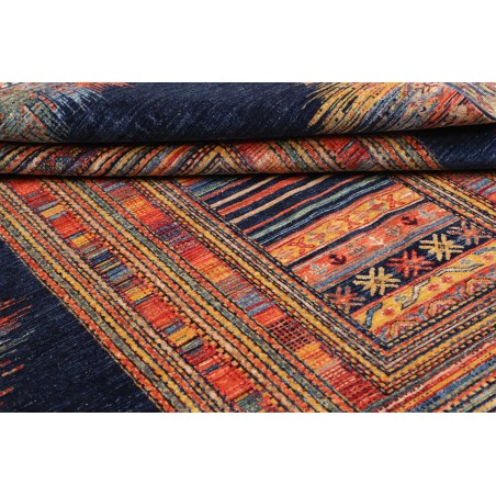 Tappeto Siva Pakistan grigio arancione 169x230