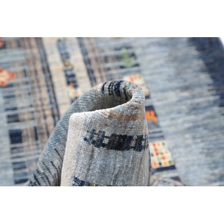 Tappeto Siva Pakistan grigio bianco 81x300