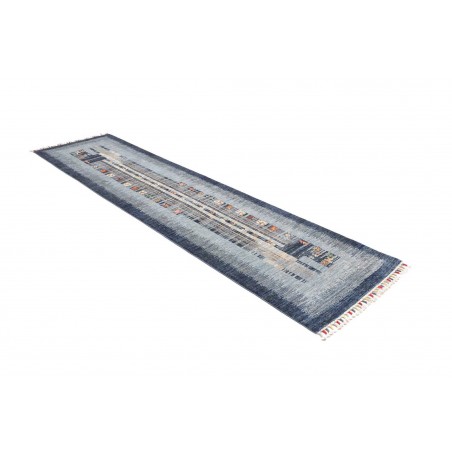 Tappeto Siva Pakistan grigio bianco 83x300