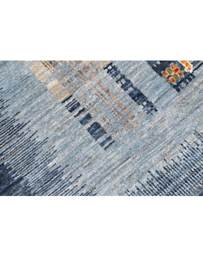 Tappeto Siva Pakistan grigio bianco 83x300