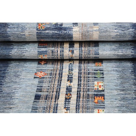 Tappeto Siva Pakistan grigio bianco 83x300