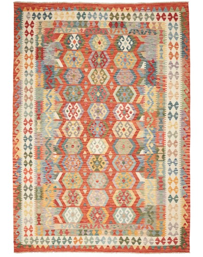Tappeto Kilim Afghanistan marrone 209x301