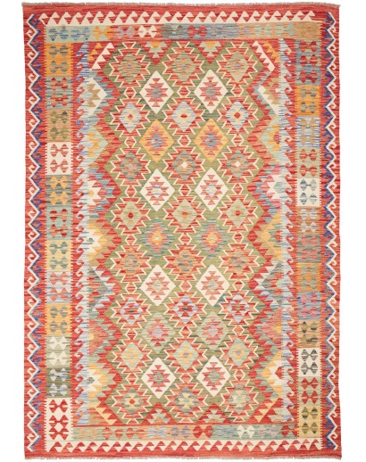 Tappeto Kilim Afghanistan marrone 200x289