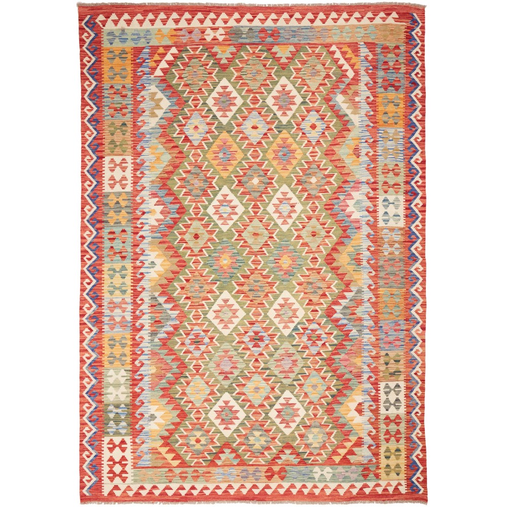 Tappeto Kilim Afghanistan marrone 200x289