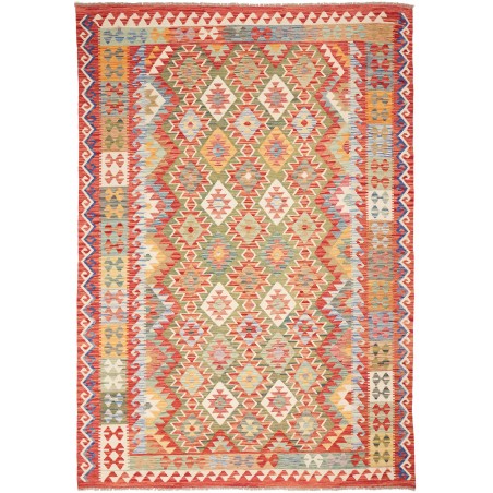 Tappeto Kilim Afghanistan marrone 200x289