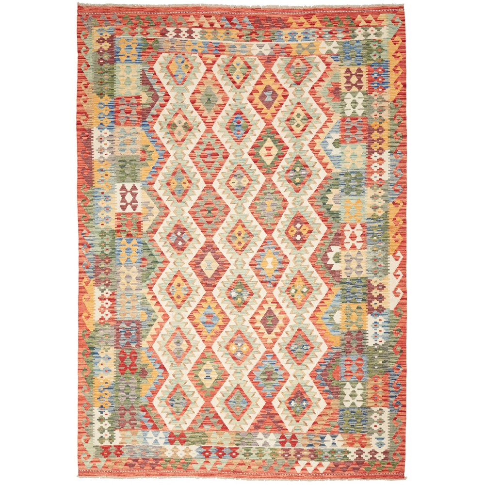 Tappeto Kilim Afghanistan marrone 205x293