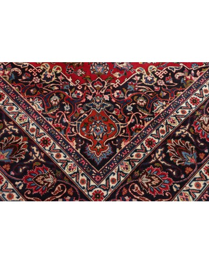 Tappeto Mashad Persia marrone giallo 290x392