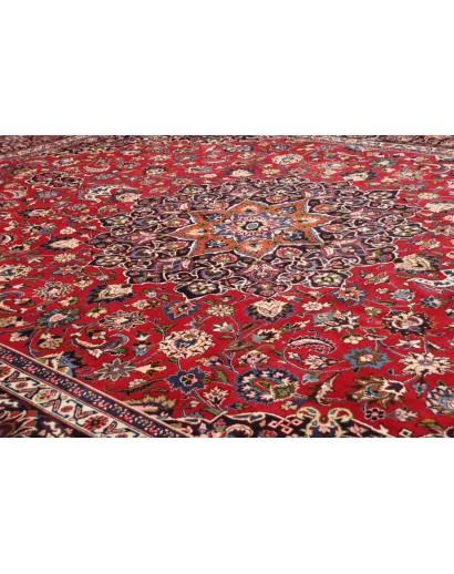 Tappeto Mashad Persia marrone giallo 290x392