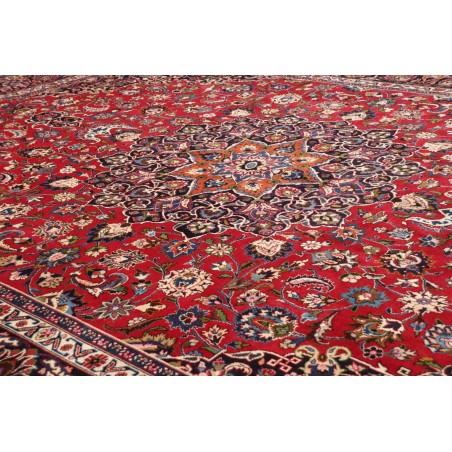 Tappeto Mashad Persia marrone giallo 290x392