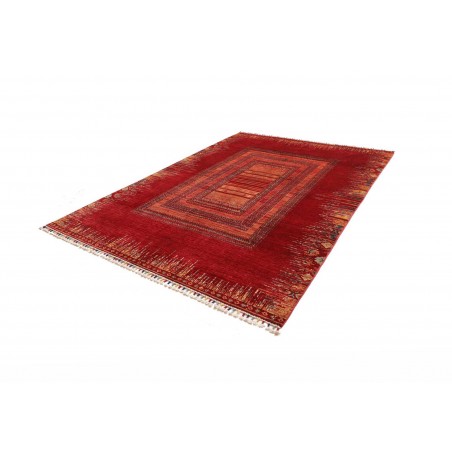 Tappeto Siva Pakistan marrone rosso 210x291