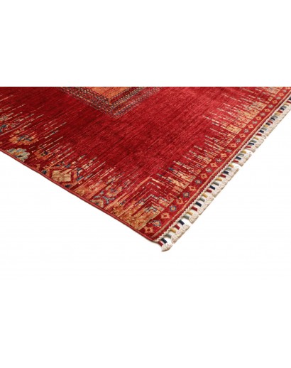 Tappeto Siva Pakistan marrone rosso 210x291
