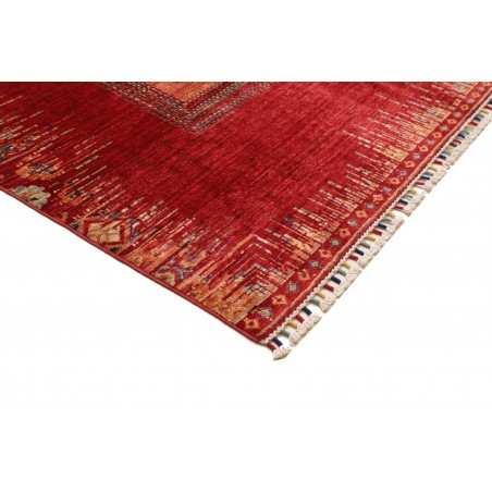 Tappeto Siva Pakistan marrone rosso 210x291